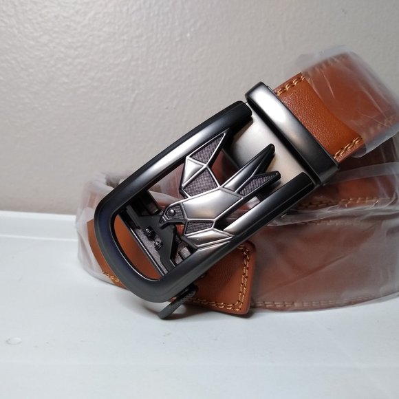 Brown Belt With Bird Buckle 50" - Picture 4 of 13